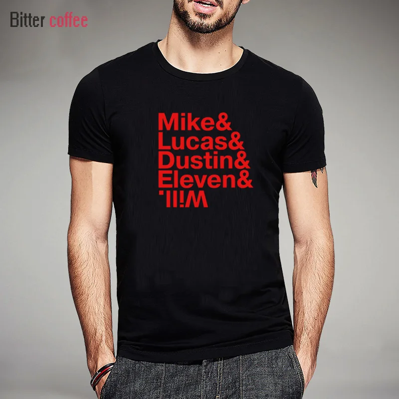 Новые летние модные странные вещи футболки для мужчин Майк Дастин Lucas