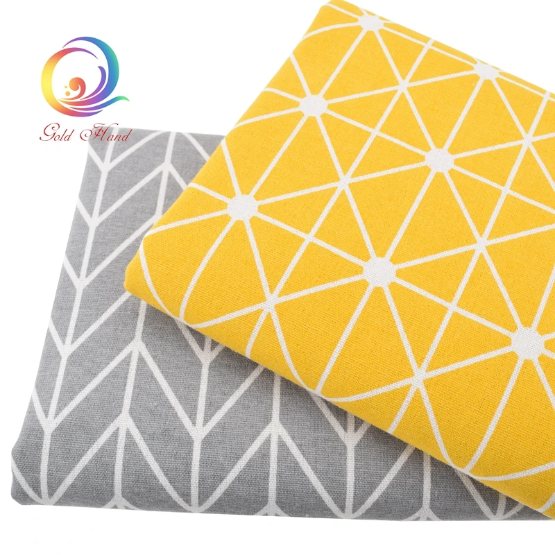 Хлопчатобумажная льняная ткань с принтом для лоскутного шитья стегания сделай