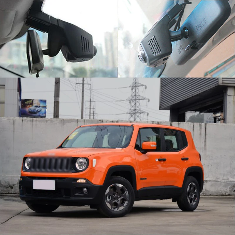 For Jeep Renegade Grand Commander Compass Cherokee Car 2K Wifi DVR Driving Video Recorder Black Box G-sensor Dash Cam