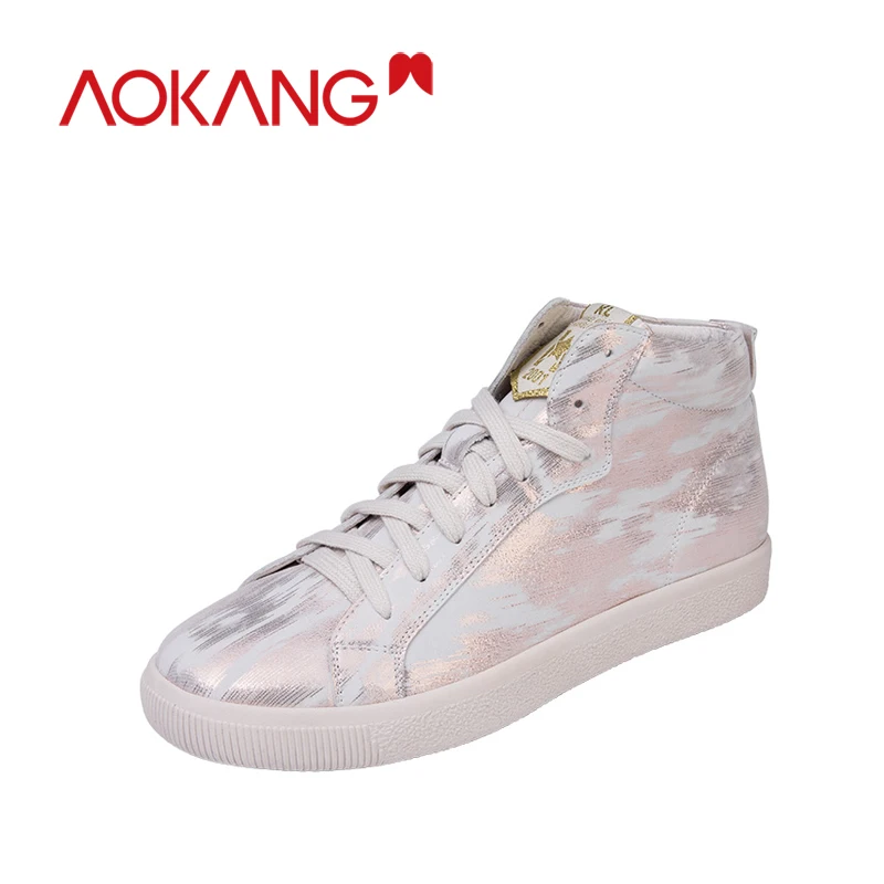 AOKANG Kanglong/женская повседневная обувь на платформе Лоферы для влюбленных