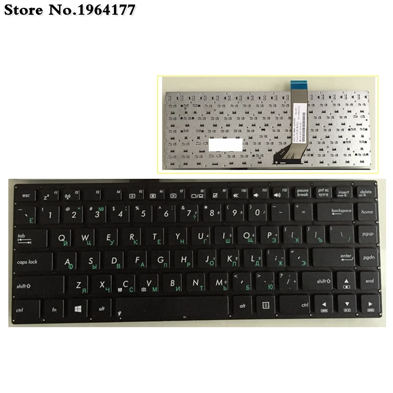 Русская черная новая клавиатура для ноутбука ASUS S451 s451Lb S451L S451E X402C S400CB S400C X402 S400 F402C