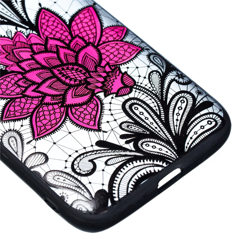 For Moto G4 Play Case Silicone Lace Rose Floral Cover Embroidery Phone Cases Fundas Capa |