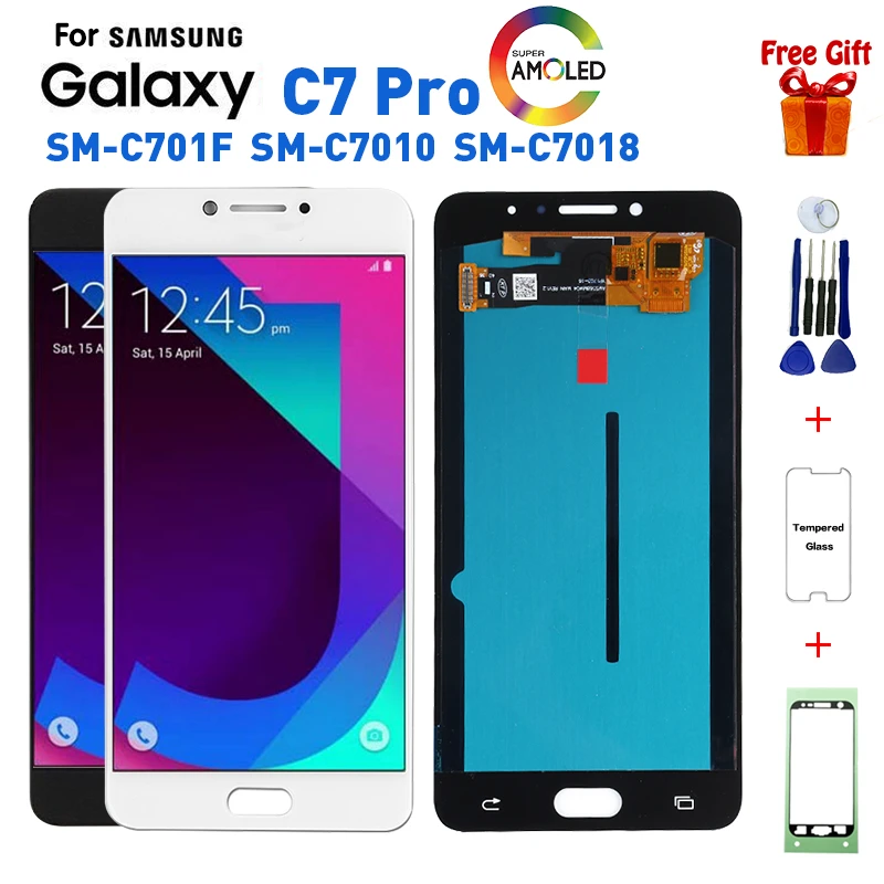 ЖК дисплей для Samsung C7 PRO C7010 C701F C7018 сменный экран Galaxy Pro экран|Экраны мобильных