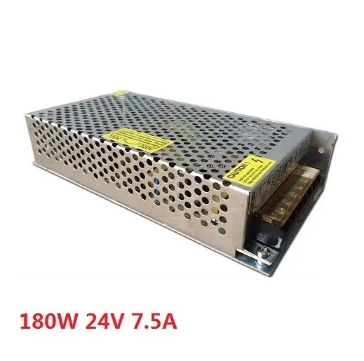 Светодиодный драйвер 180W 24V 7.5A одиночный выход Регулируемый Импульсный блок