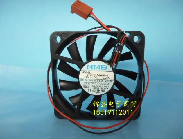 Двухрядный вентилятор NMB 2404KL 04W B40 6010 60*60*10 мм 12 В А|cooling fan|cooling fan 12vfan |