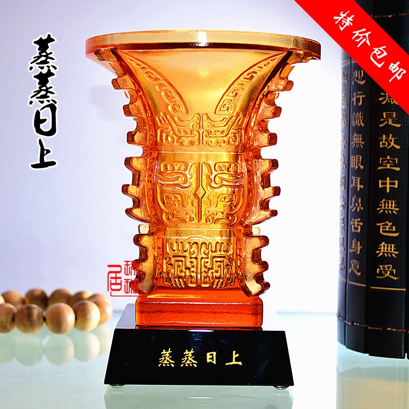 Деловые подарки стеклянные украшения Baoding старые глазури подлинный мир