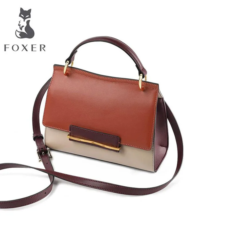 Cow leather handbag 2019 autumn and winter new Messenger bag Shoulder Bags Small square | Багаж и сумки