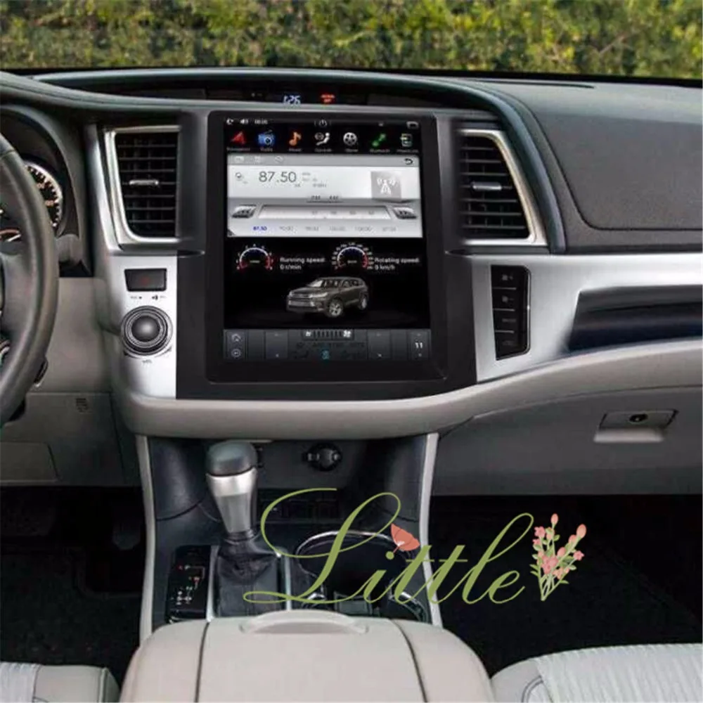 12 1 дюймовый автомобильный DVD плеер в стиле Tesla GPS навигация для Toyota Highlander 2014 2018