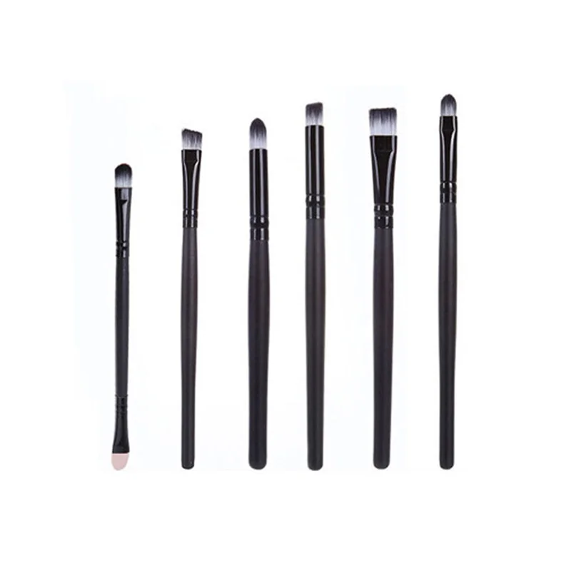 Makeup Brushes 6 PCS Eyeshadow Brush Blending Eyebrow Make Up Hair Synthetic Bristles Beauty Cosmetics Kits | Красота и здоровье