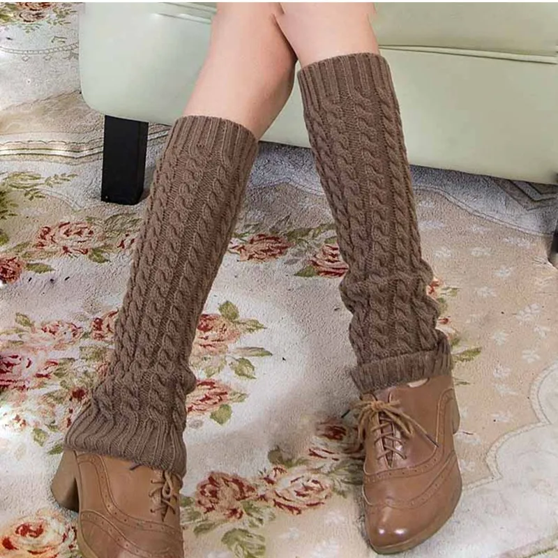 Классические женские теплые гетры вязаные до колена Зимние Calentadores|boot cuffs|thick leg