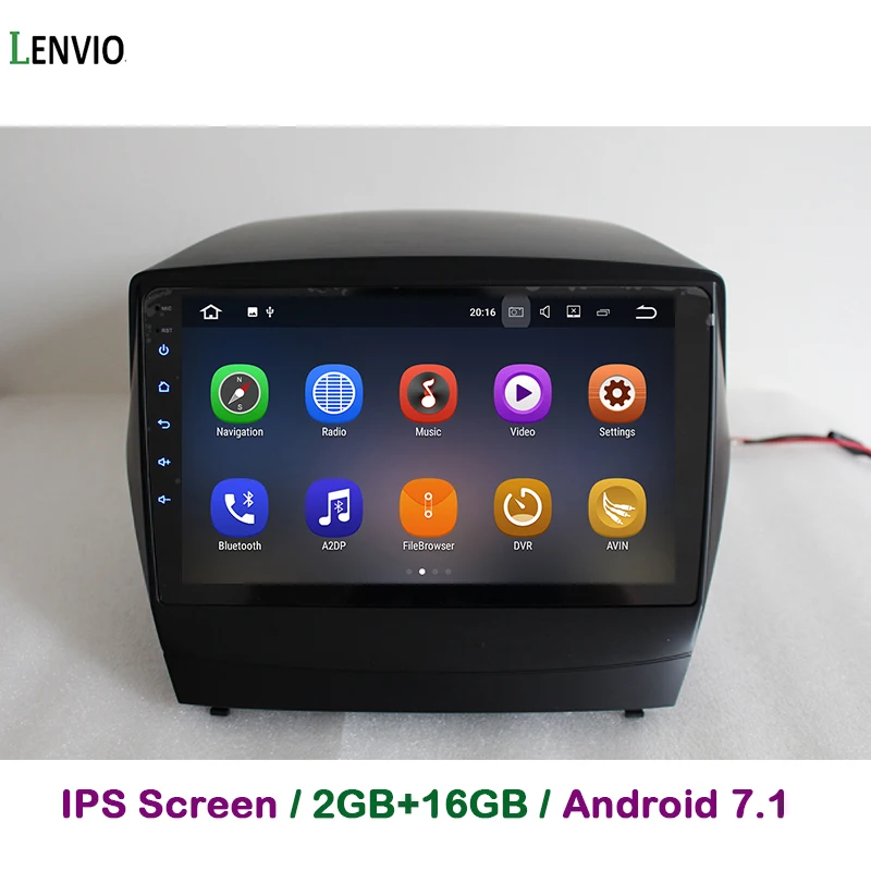 Lenvio 2G ram Android 7,1 автомобильный DVD gps навигационный плеер для hyundai IX35 IX 35 2009-2012 2013 четырехъядерный радио wifi ips