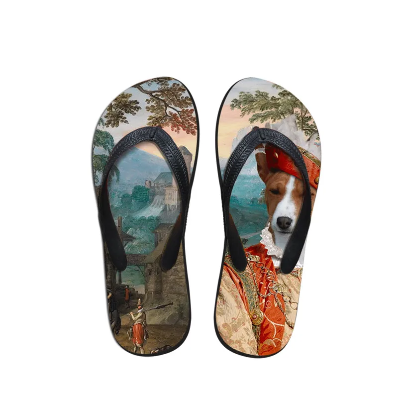 Женские пляжные шлепанцы с принтом сандалии для дома и улицы Повседневная модная