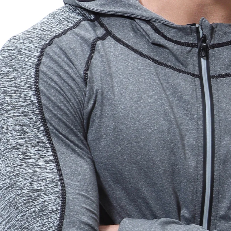 

Plus Size Men's Hoodies Tracksuit 2019 Long Sleeve Sweatshirt Male Zipper Slim Solid Color Coat men's hooded 2 colors avaliable
