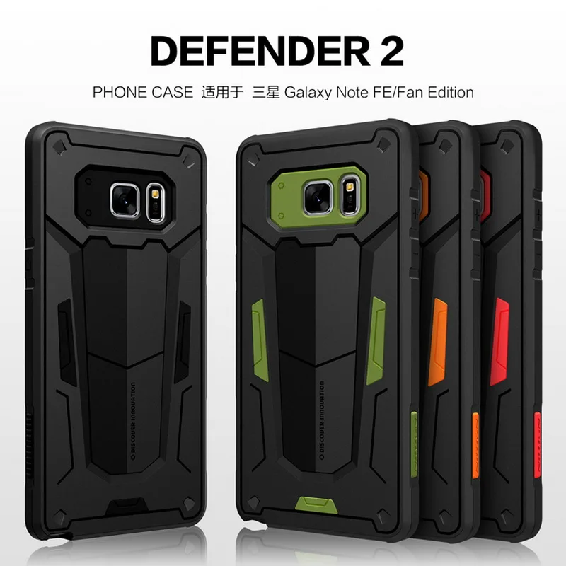 Противоударный чехол для samsung Galaxy Note 7 Note fe(Fan Edition) Nillkin Defender прочная Защита задняя крышка жесткие для телефона оболочка