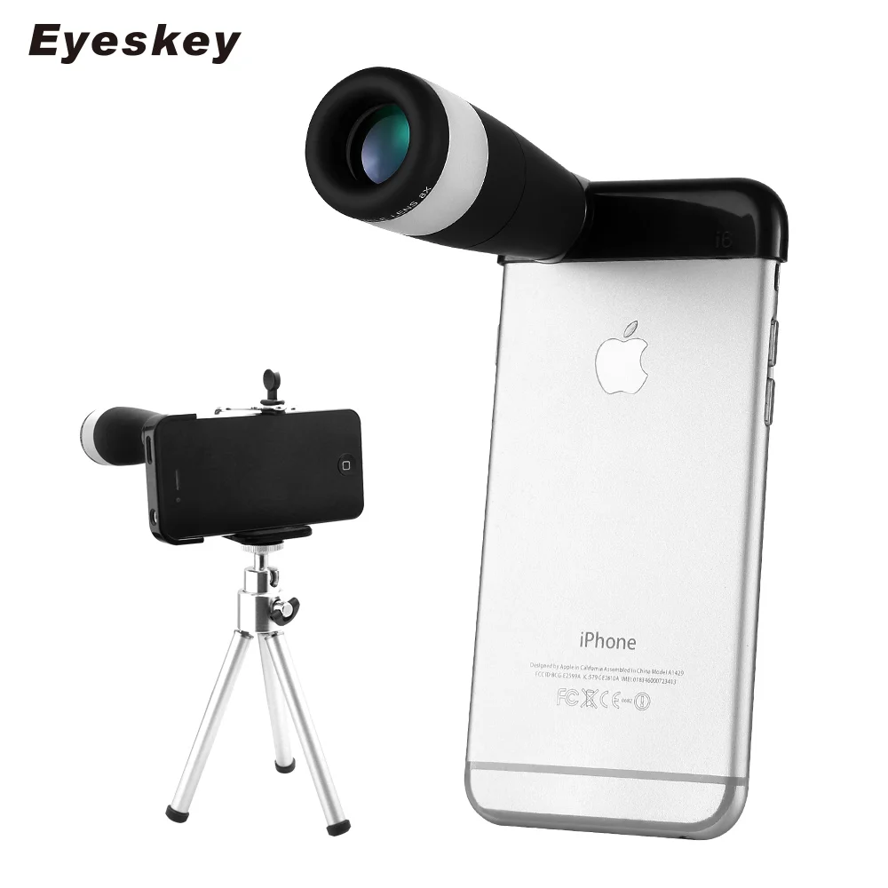 Портативный телескоп Eyeskey 8x Zoom для сотового телефона широкоугольный объектив