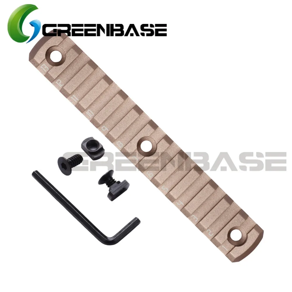 Greenbase ультратонкий 13 слотов MLOK Rail part AR15 M4 M16 Handguard Scope M-lok Picatinny 20 мм Тактический