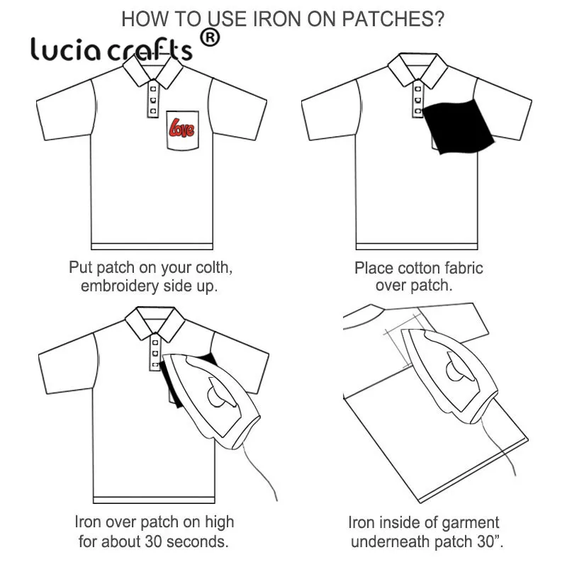 Lucia crafts 1 шт./лот мульти-Стили вышитые железные патчи для одежды наклейки значки DIY Швейные аксессуары L0903