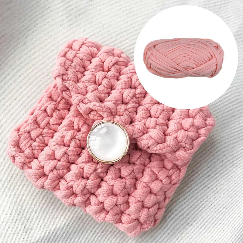 Тканевая пряжа для вязания 21 цвет толстая нить крючком ручной работы сумок