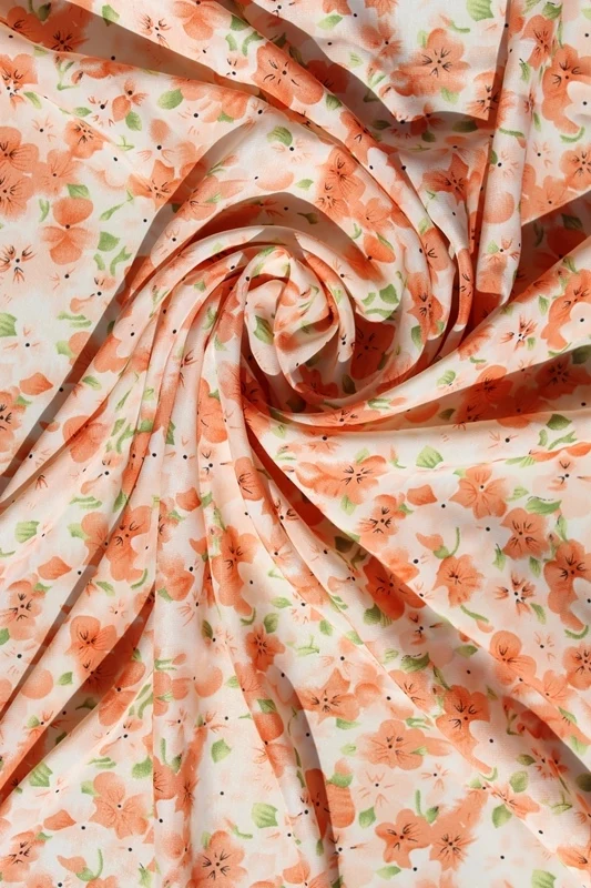 Узор для юбки и шарфа CH7589 150 ширина ткань шифон в цветочек см 7 видов цветов | Дом