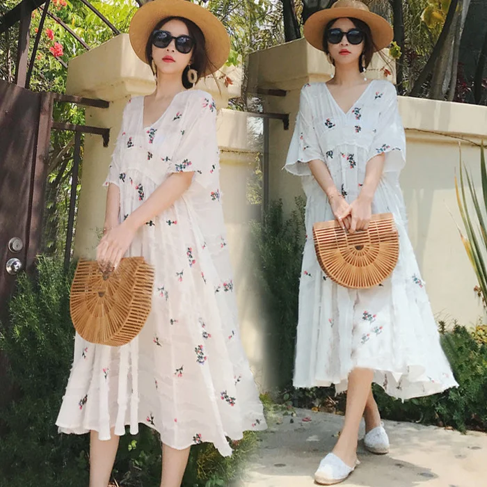 Комплект из 2 предметов жилет и длинное платье хлопковое льняное летнее для