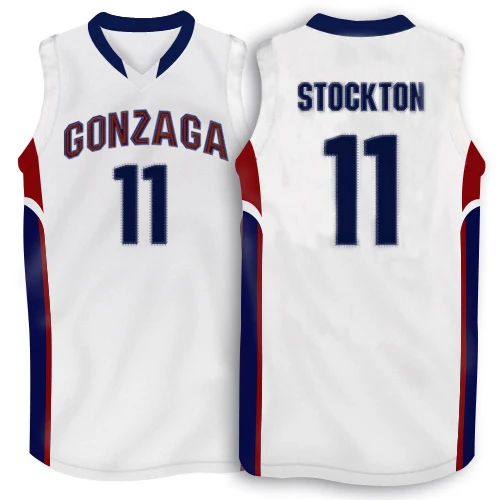 # 11 дэвид стоктон джерси гонзага бульдоги ретро возврат мужская прошитой