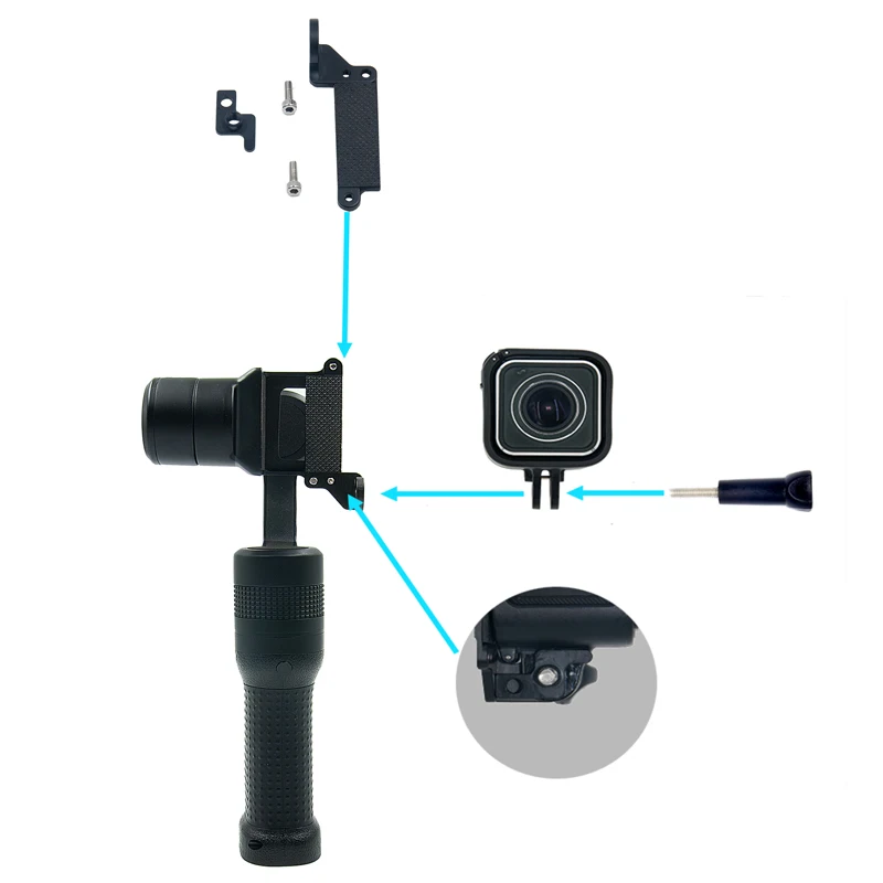 Isteady 3 оси Ручные стабилизаторы стабилизатор GG2 для GoPro Hero 3/4 Спорт Действие Камера