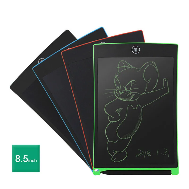 Игрушки для рисования, 8,5 дюймов, ЖК-дисплей, детская доска, планшет, стирается, ультратонкая электронная записывающая доска, электронный безбумажный блокнот для рукописного ввода