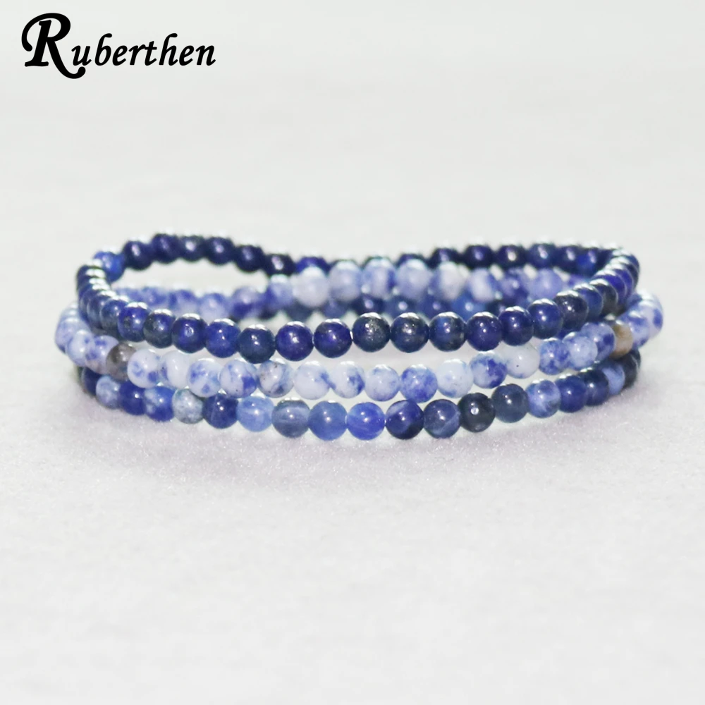 Браслет Ruberthen из натурального кальдалита модный браслет лазурита миниатюрный