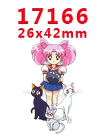 PR-17166 Наборы для творчества Герой мультфильма с плоской задней частью Плоские наклейки 30 штук. PR-16085-17393 - Цвет: PR-17166