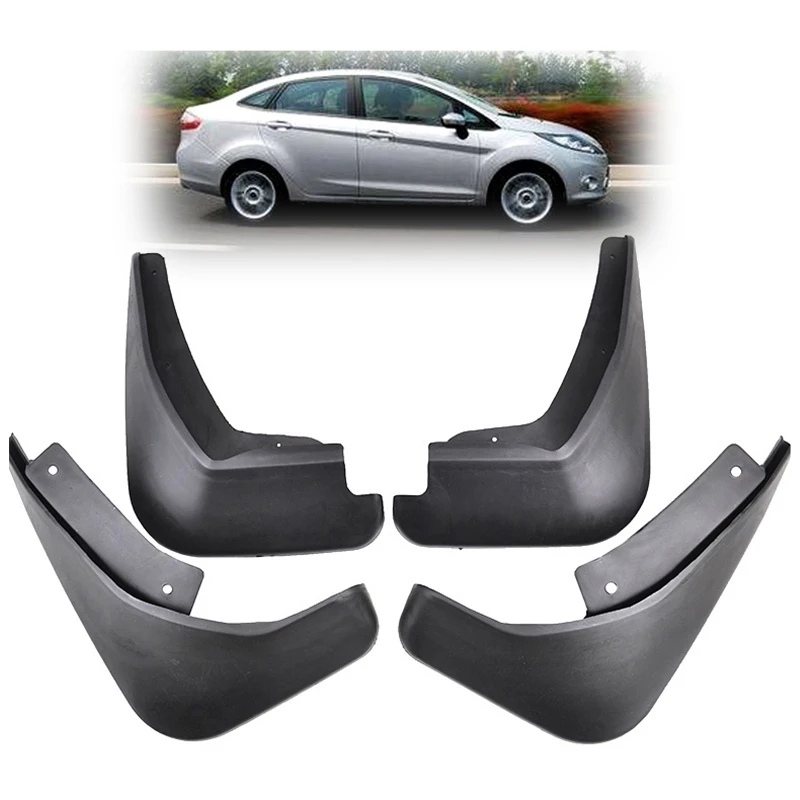 Molded Mud Flaps For Ford Fiesta Mk7 2009 - 2017 Mudflaps Splash Guards Mudguards 2010 2011 2012 2013 2014 2015 2016 Accessori | Автомобили