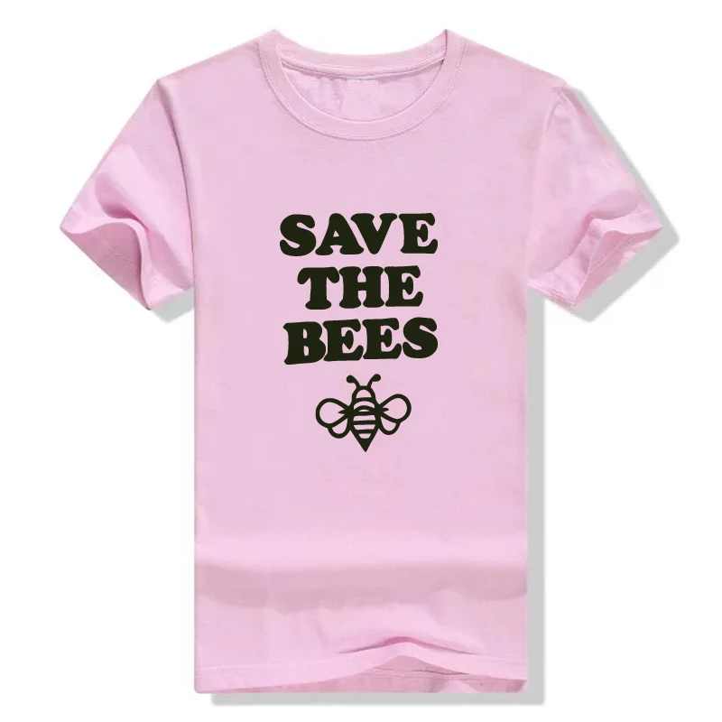 Лидер продаж футболка с надписью Save The Bees Женская Милая графическим принтом