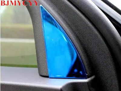BJMYCYY 2 шт./компл. автомобиль перед a-pillar треугольник из нержавеющей стали