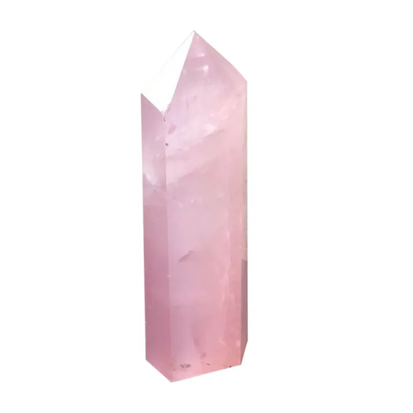 Natural Rock 2Pcs Pink Quartz Crystal 40-50mm Wand Point Healing Mineral Stone 2019 new hot sale #4m22 | Дом и сад