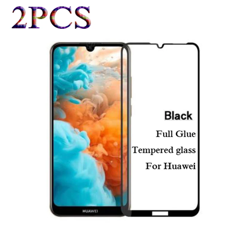 2 шт закаленное стекло для huawei Honor 10 Lite P smart 2019 8S 8A 8X 10i 20 Pro Полное покрытие Защитная
