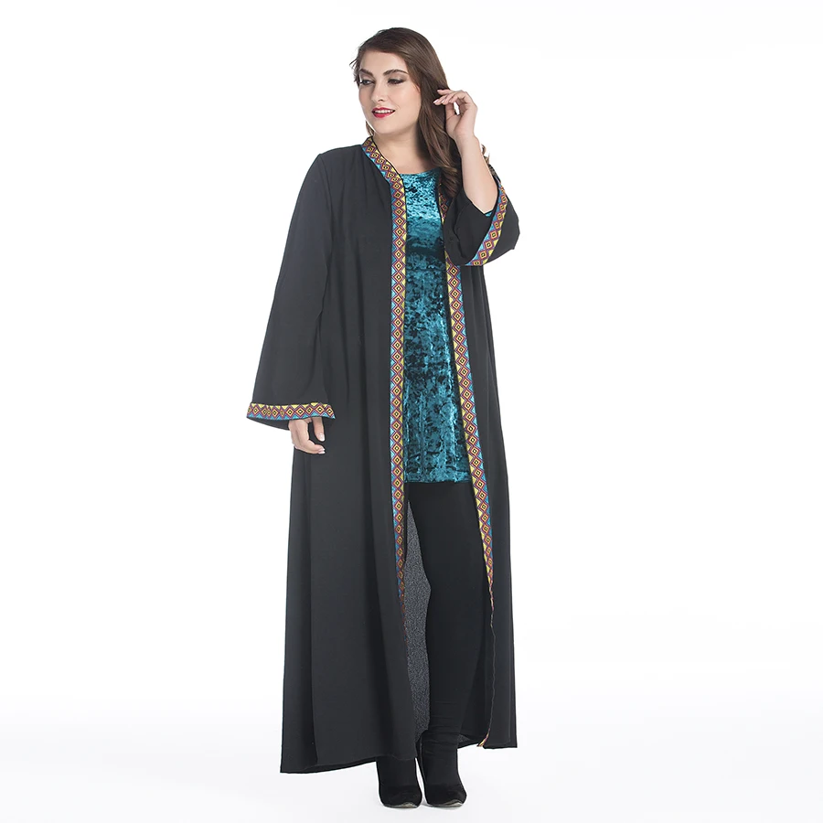 Модное мусульманское платье Abaya в Дубае мусульманская одежда для женщин Jilbab Djellaba
