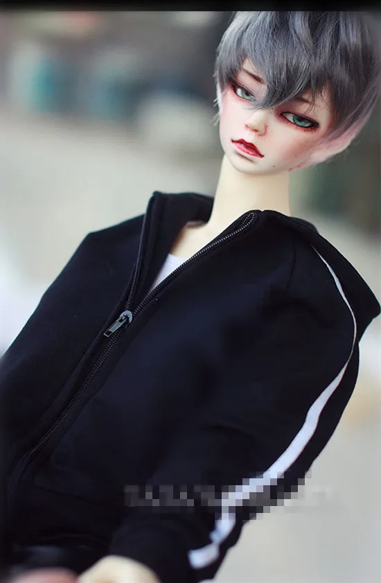Крутые черные толстовки на молнии для BJD 1/6 YOSD 1/4 1/3 SD17 Uncle SD Doll Clothes CMB71 | Игрушки и
