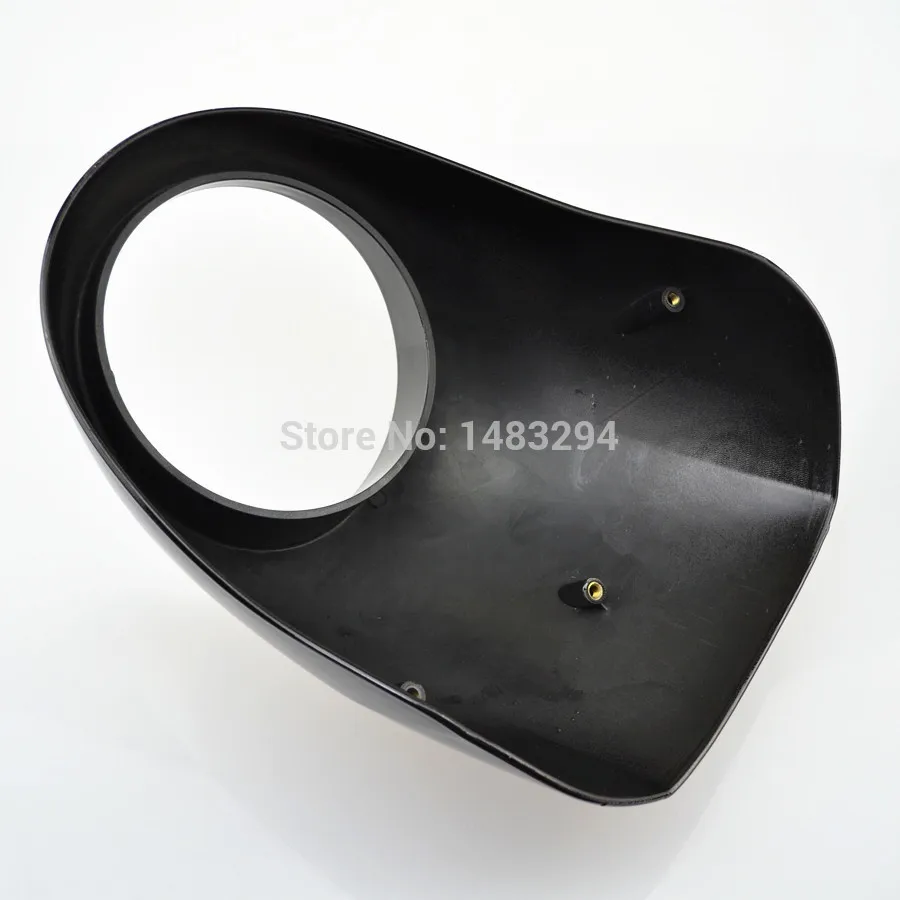 Черная защитная маска для передней вилки фары подходит HD Sportster Dyna FX/XL 883 883L|front