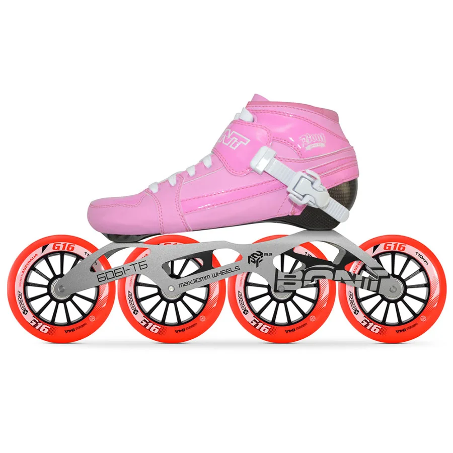 Оригинальные Bont погоня 4*90/100/110 мм G16 профессиональные скоростные роликовые