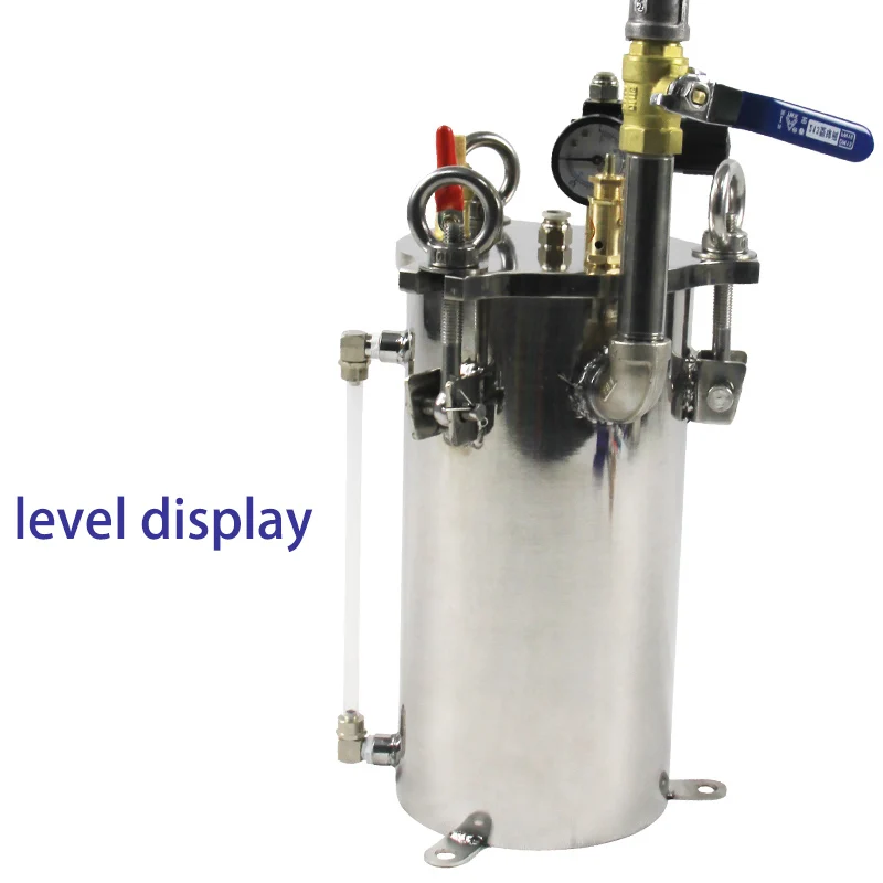 5л Нержавеющая Сталь жидкий клеевой клапан дозирования давления бак Воронка клея