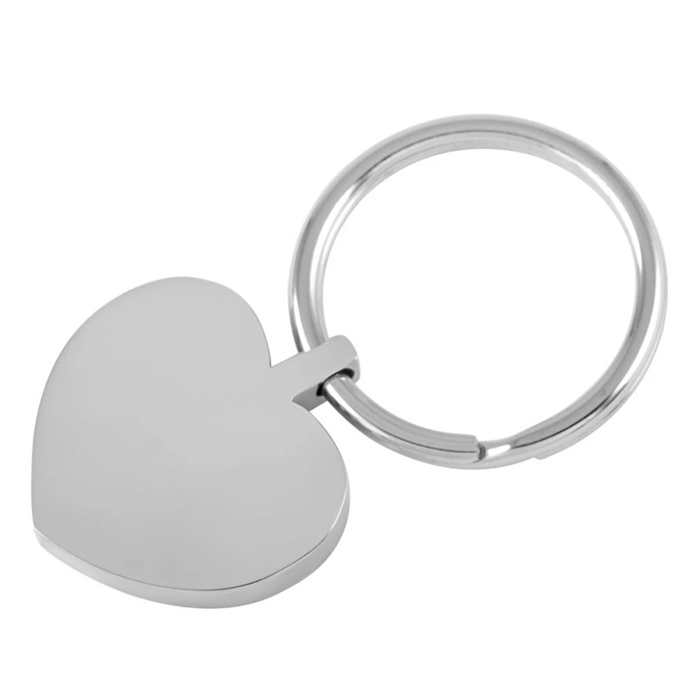 

CMK0040 Polished Stainless Steel Metal Keychain Ash Holder llaveros Keyring With Heart Charms