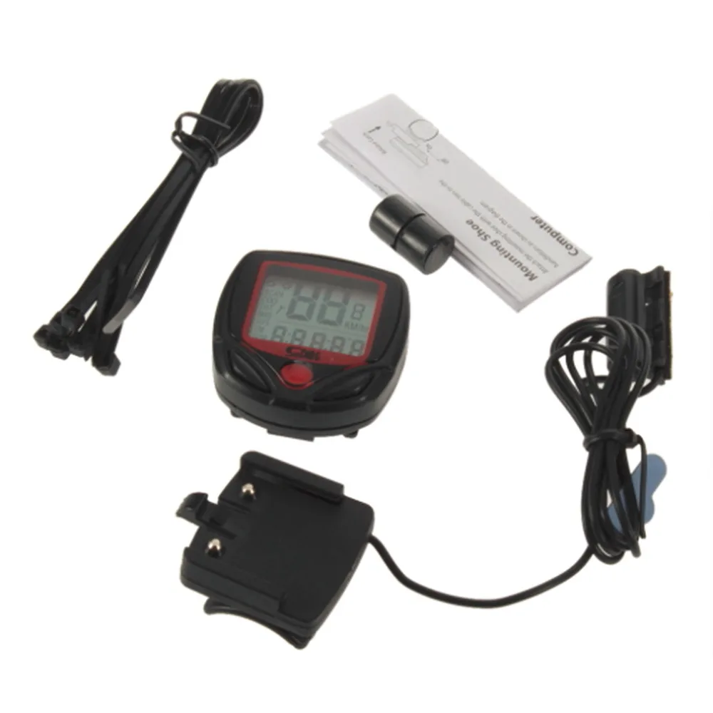 Sunding Clock Stopwatch Digital LCD Bicycle Computer Odometer Bike Meter Speedometer Free Shipping Brand Drop shipping | Спорт и