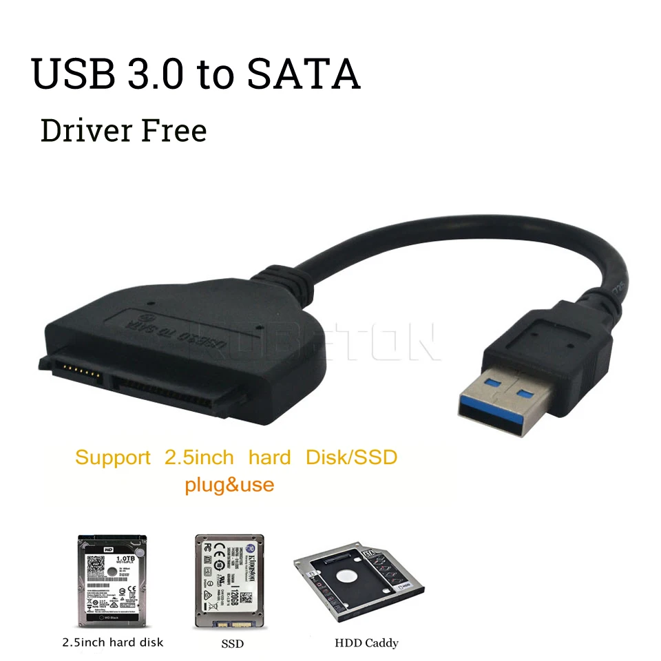 Kebidu 2 5 дюймов USB 3 0 к Sata ''жесткий диск HDD SSD DVD CD ПЗУ адаптер преобразователь