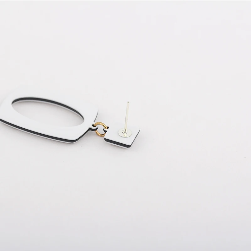 2018 New Fashion Summer Acetate Square Temperament Drop Earrings Elegant Crystal Opal Dangle For Women Girls Sweet Gift | Украшения и