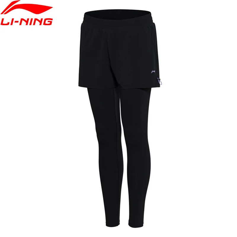(Клиренс) Li Ning женские тренировочные шорты из дышащей ткани с удобной подкладкой