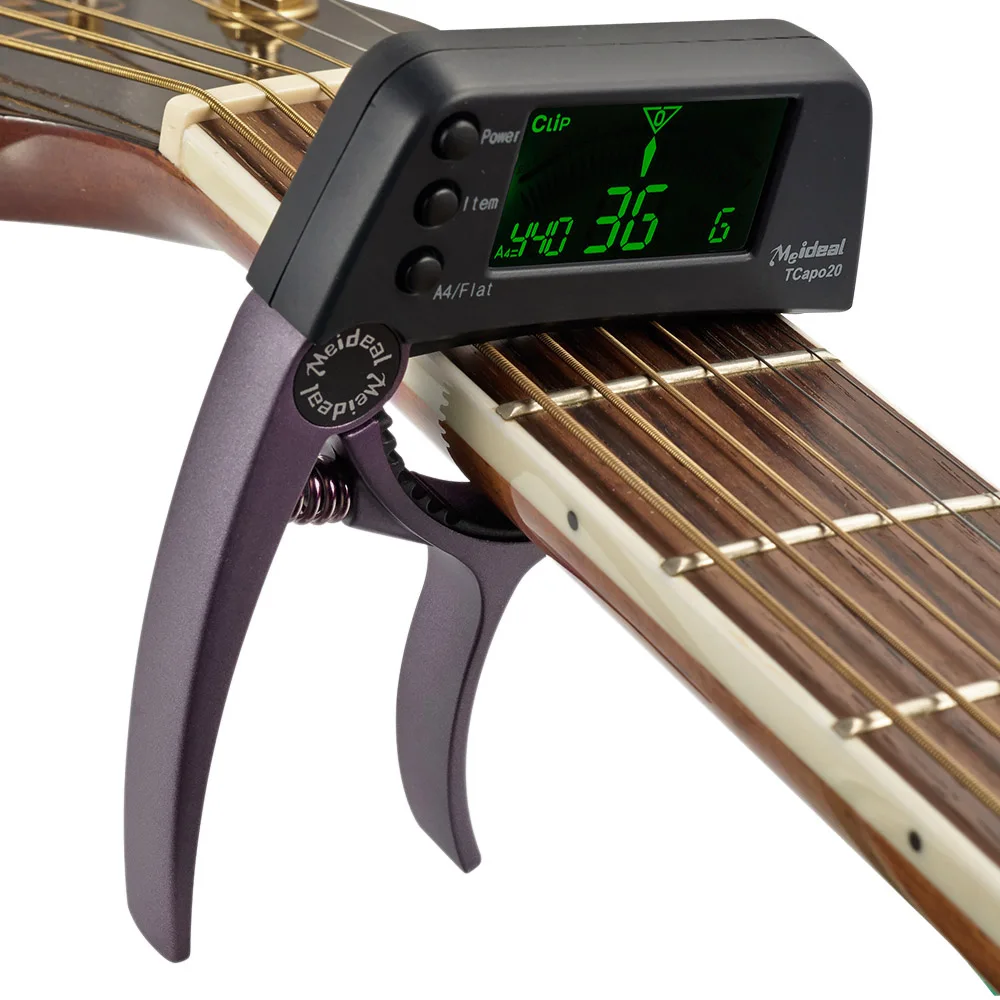 

TCapo20 Акустическая гитара тюнер приспособление для быстрой смены каподастра ключ Капо-тюнер сплава Материал для Электрогитары бас хроматич...