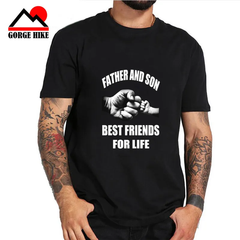 Футболка мужская хлопковая с надписью Best Friends for Life|Мужские футболки| |