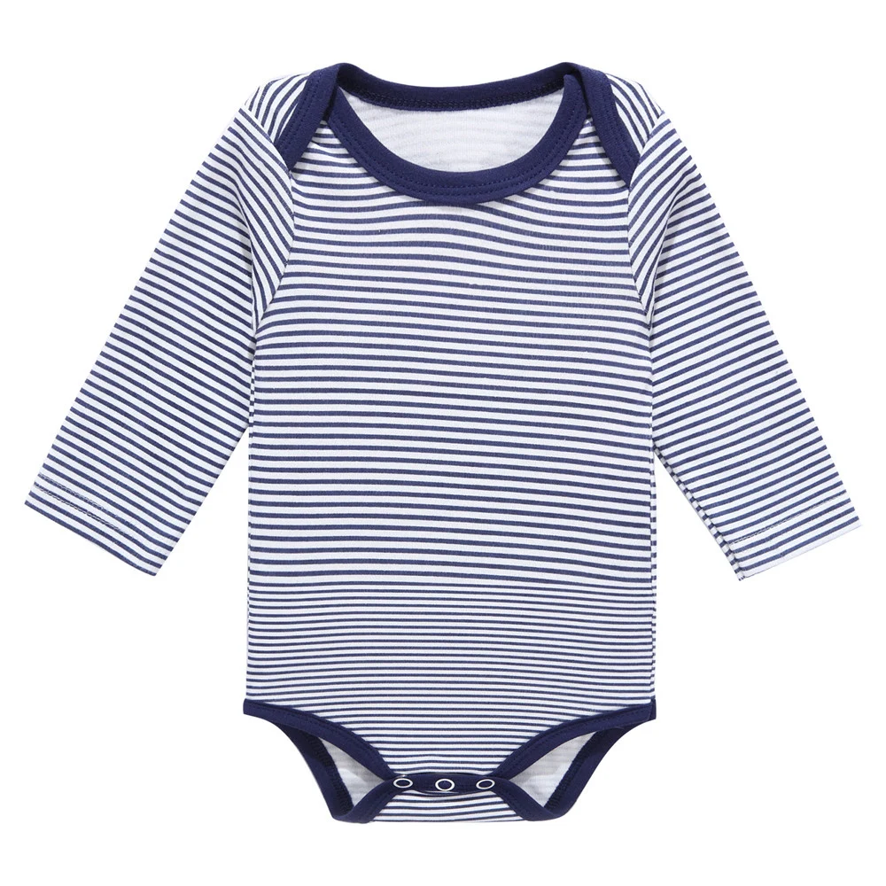 100% Cotton Baby Bodysuits 3PCS Set Long Sleeve Newborn Infant Clothing Boys Jumpsuits Spring Costume High Quality | Детская одежда и