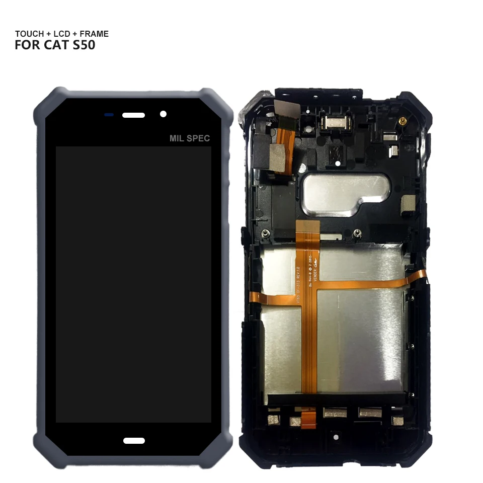 Для гусеницы CAT S50 сенсорный экран дигитайзер ЖК дисплей сборка Замена с