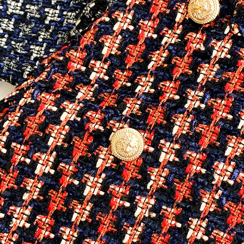 Новинка 2019 года модные женские туфли юбки для женщин твид плед Высокая талия