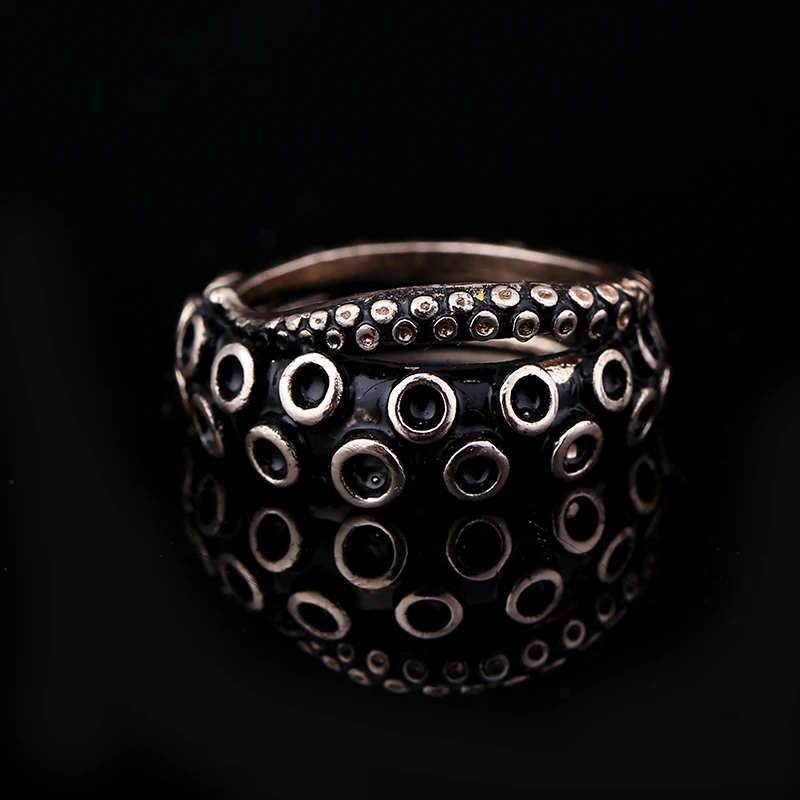 Drop Shipping Ancient silver plated Octopus ring Handmade retro animal in jewelry birthday surprise gifts for women | Украшения и